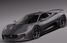 Jaguar C-X75 2014 - Vray - 3D Model