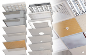 Set of elements for suspended ceiling Armstrong