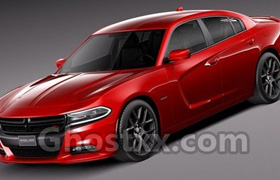 Dodge Charger 2015 - Vray - 3D Model