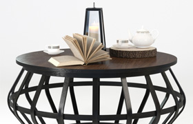 Tribecca Metall Frame Round Cofee Table