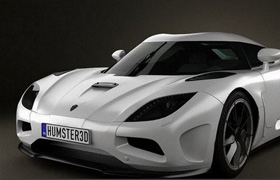 Koenigsegg Agera 2011 - Vray - 3D Model