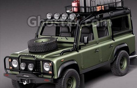 Land Rover Defender Expedition - Vray - 3D Model