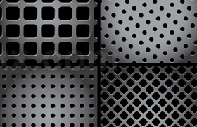 Metal grid textures and backgrounds