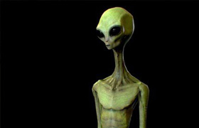 Realistic Alien 6 - 3D Model