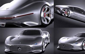 Mercedes Vision Gran Turismo Concept - Vray - 3D Model