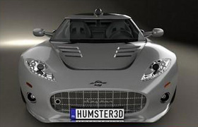 Spyker C8 Aileron 2008 - Vray - 3D Model