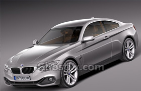 BMW 4 Series F32 Coupe 2014 - 3D Model