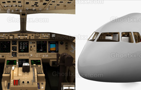 Boeing 777 Cockpit - 3D Model