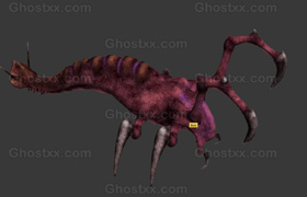 Creature Nasty VR-AR Low-Poly - 3D Model