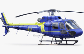 Eurocopter AS350 b3 - 3D Model