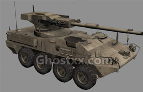 Stryker 1128 MGS LP - 3D Model