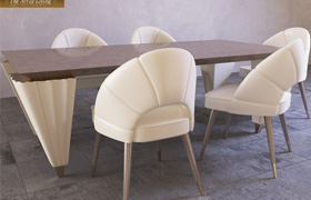 Table and chairs Turri Orion