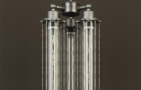 RT GRAND EDISON GLASS 3-BULB PENDANT