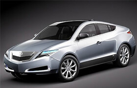 Acura ZDX 2010 Concept Car - 3D Model