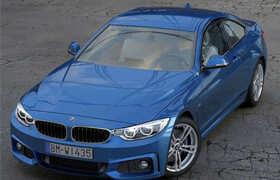 BMW 4 Series Coupe M Sport 2014 - 3D Model