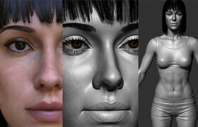 Girl full body Zbrush - 3D Model