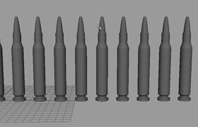 Modeling a rifle bullet in Maya 2017 (Tutorial in Brazilian Portuguese)