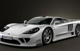 Saleen S7 Twin Turbo 2009 - Vray - 3D Model