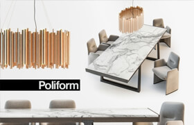 Poliform Guest chair Opera table