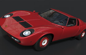 Lamborghini Miura P400 SV - 3D Model