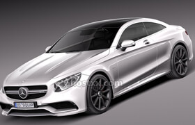 Mercedes Benz S63 AMG Coupe 2015 3D Model