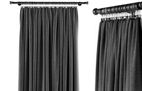 Curtains black