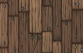 Cubebrush - Stylized Wooden Planks - Tileable Texture Tutorial