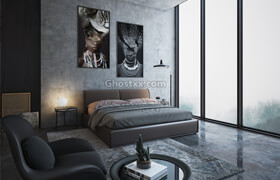 3d interior scene - 3D MODEL