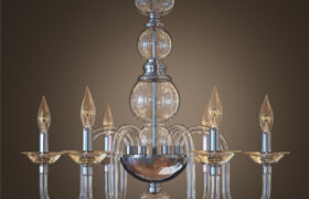 Blown Glass Chandelier