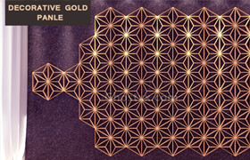Decorative Gold Panels - 3D MODEL