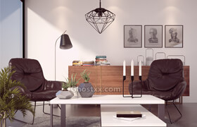 Interior Vray 3ds Max - 3D MODEL  ​