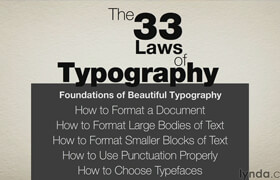 Lynda - The 33 Laws of Typography