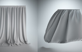 THILIMA TWO CURTAINS - 3d model