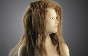 CGLYO - Animating realistic female hair tutorial with 3d Max & Redshift