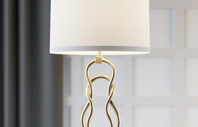 Uttermost Adelais Curved Metal Lamp 26169