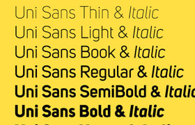 Uni Sans Pro - font