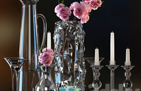 DECORATIVE FLOWER VASE SET 3  ​