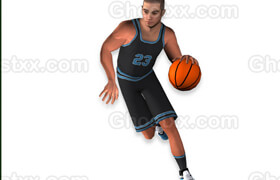 Turbosquid - White Basketball Player Animated - Game Ready