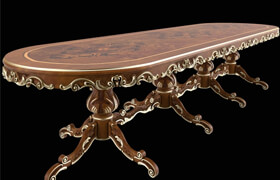 Oval table Modenese Gastone Art 12137