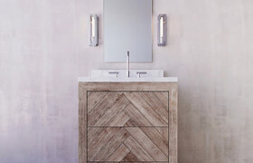 HERRINGBONE POWDER VANITY