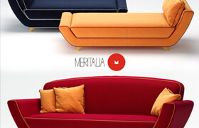 A sofa and chaise longue by Minah Meritalia