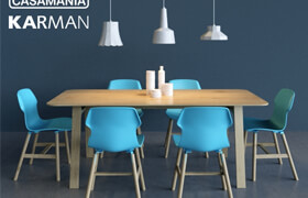 Table and chair by Casamania