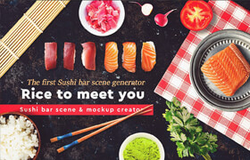 CreativeMarket - Sushi Bar Scene Generator