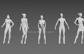 3D SCAN STORE - Fitness Model Bundle