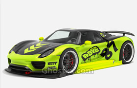 turbosquid - Porsche 918 Spyder Chimera One concept 3D