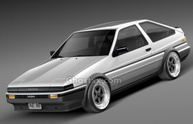 Turbosquid - Toyota AE86 Levin 1983 1987 max