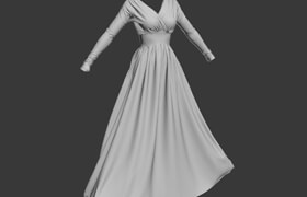 3D Dress OBJ By Camille Kleinman