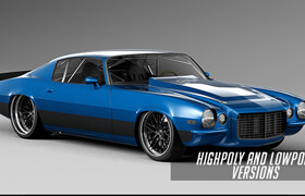 3docean - Chevrolet Camaro Pro Touring 1970  Cars