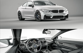 BMW M4 2014 - 3d model