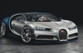 Bugatti Chiron 2016 - 3d model